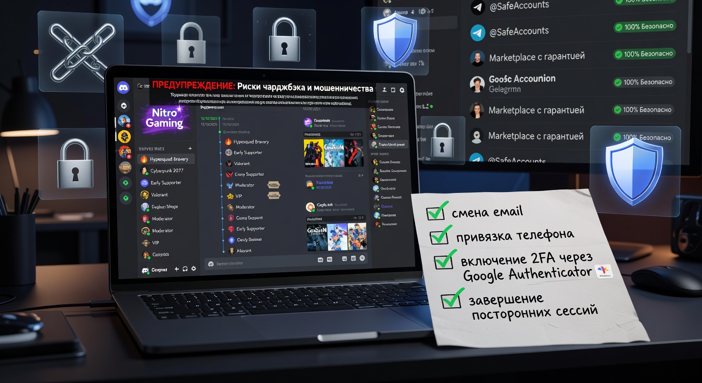 Купить Discord-аккаунт с историей и играми: как не потерять аккаунт после покупки
