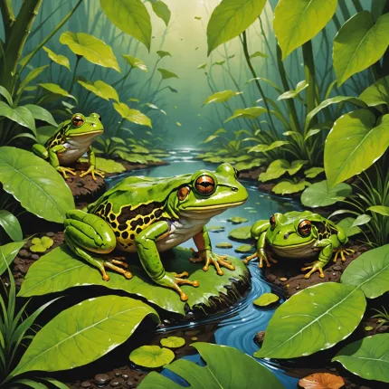 Квакши: Прыжок лист — удивительный феномен природы, который стоит увидеть