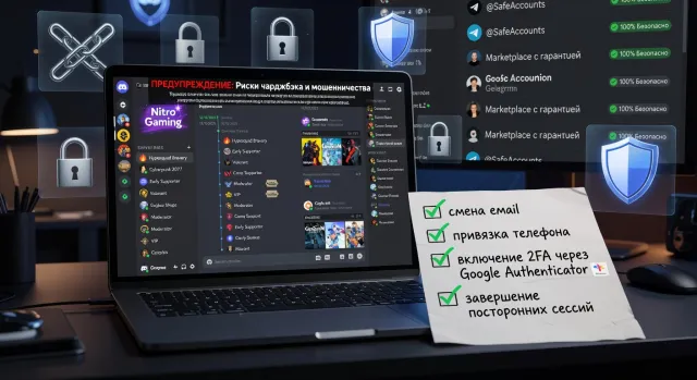 Купить Discord-аккаунт с историей и играми: как не потерять аккаунт после покупки